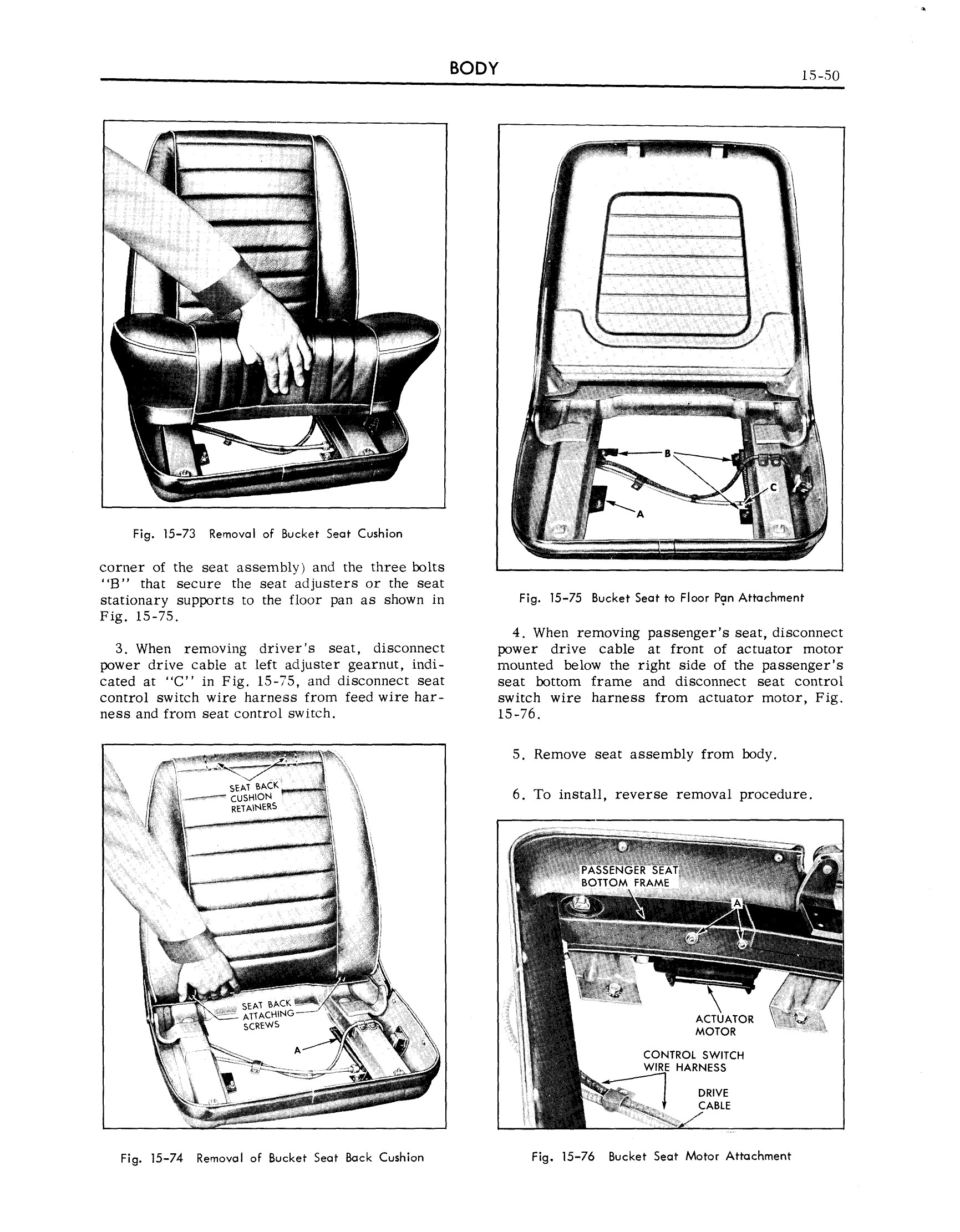 1959 Cadillac Shop Manual Body Page 50 of 99